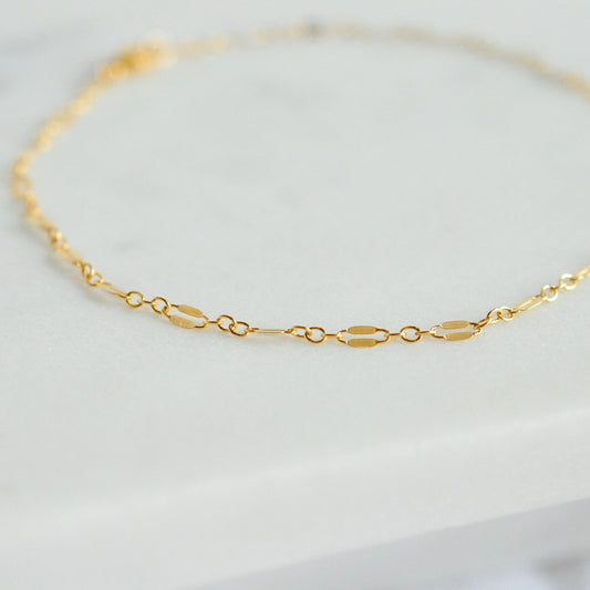 Lacie Anklet - Quad Espresso Jewelry