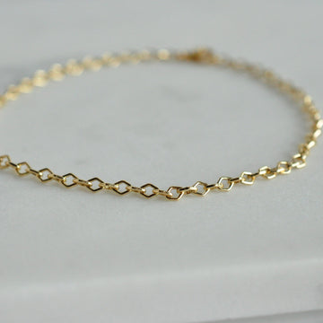 Poppy Anklet - Quad Espresso Jewelry
