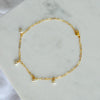 Lilah w/ Pearls Anklet - Quad Espresso Jewelry