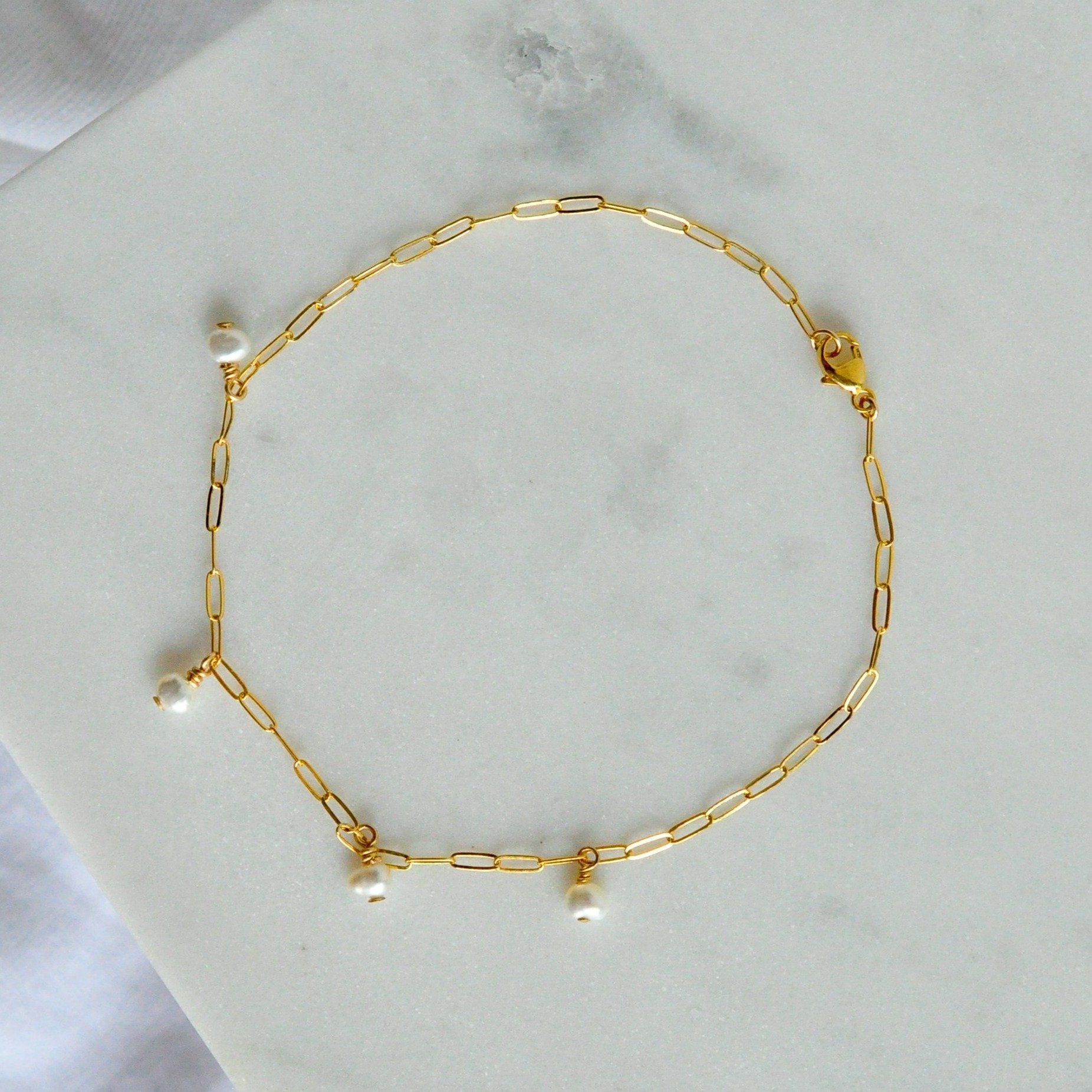 Lilah w/ Pearls Bracelet - Quad Espresso Jewelry