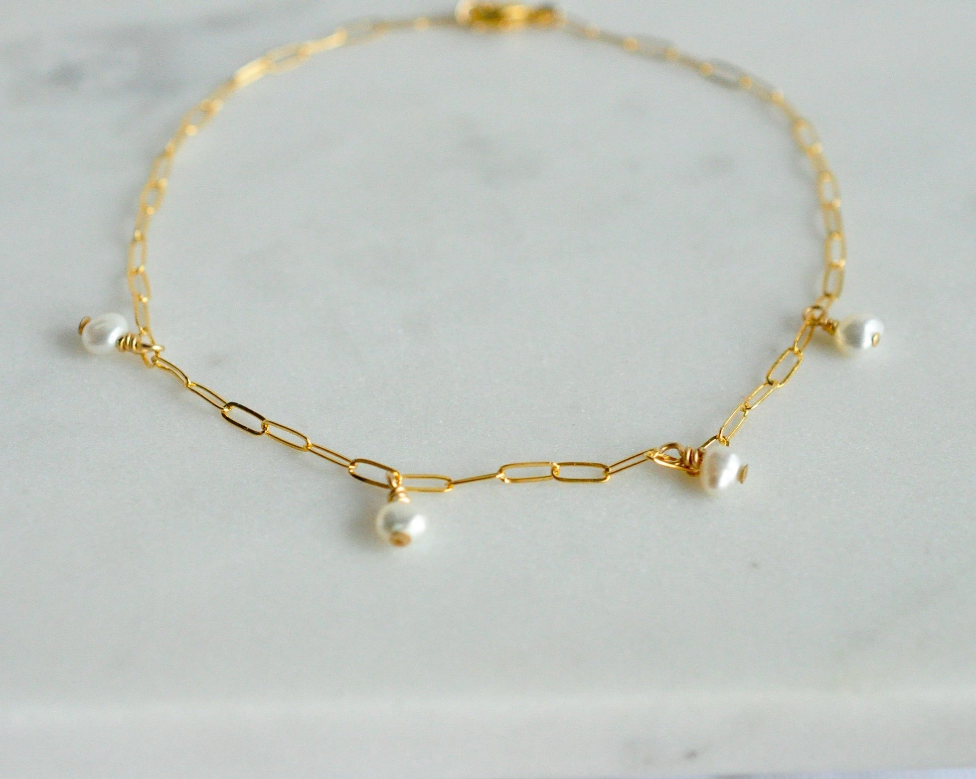 Lilah w/ Pearls Bracelet - Quad Espresso Jewelry