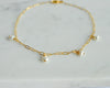 Lilah w/ Pearls Anklet - Quad Espresso Jewelry