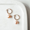 Every Day Pearl Hoops - Quad Espresso Jewelry