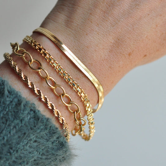 Luna Bracelet - Quad Espresso Jewelry