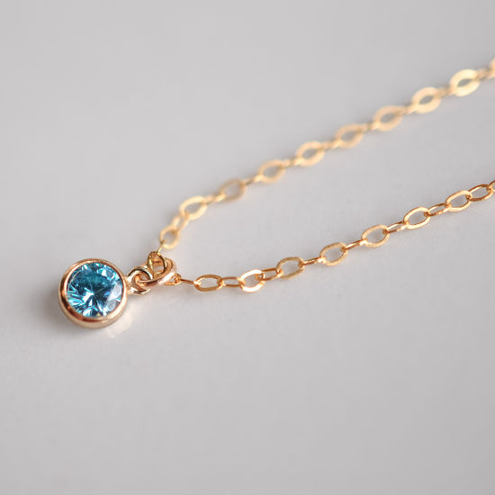Birthstone Charm Necklace - Quad Espresso Jewelry
