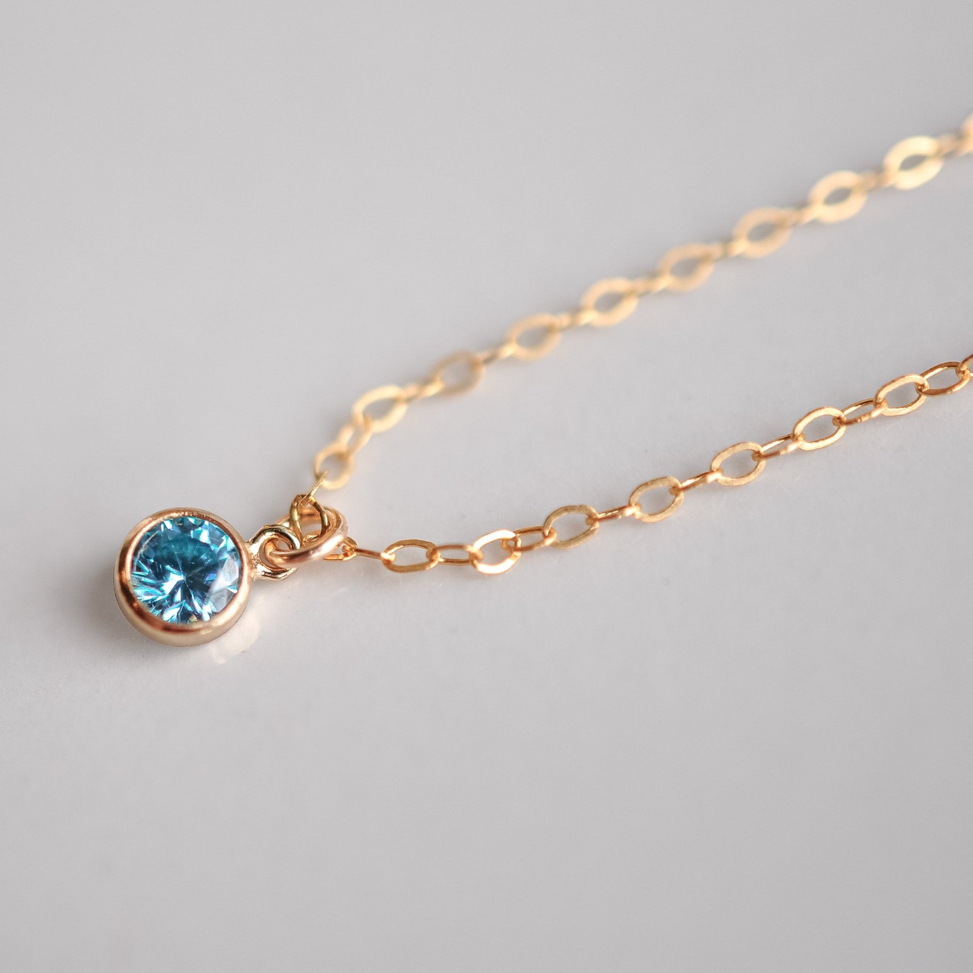 Birthstone Charm Necklace - Quad Espresso Jewelry