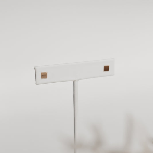 Simple Square Studs - Quad Espresso Jewelry