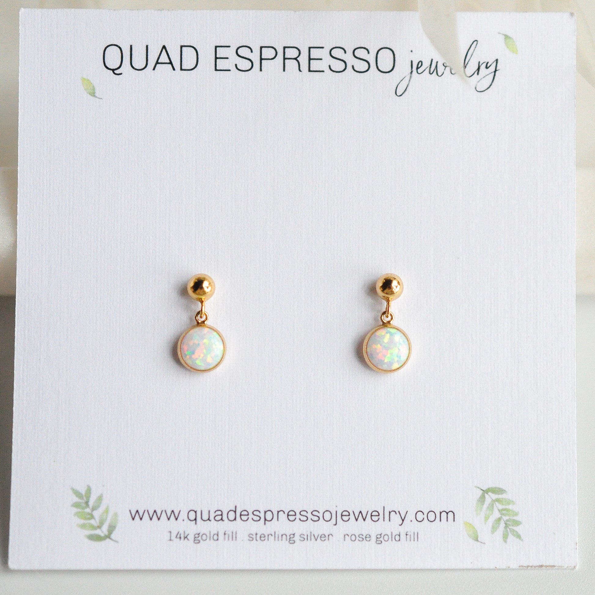 Opal Earrings - Quad Espresso Jewelry