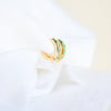 Turquoise Huggie Hoops - Quad Espresso Jewelry