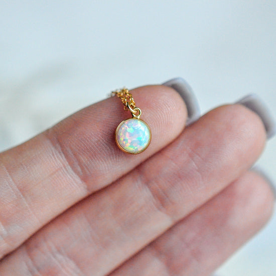 Opal Necklace - Quad Espresso Jewelry