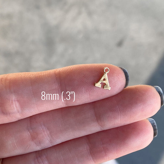 Initial Necklace Charms - Quad Espresso Jewelry