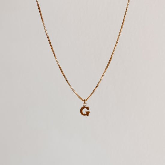 Initial Charm Necklace - Quad Espresso Jewelry