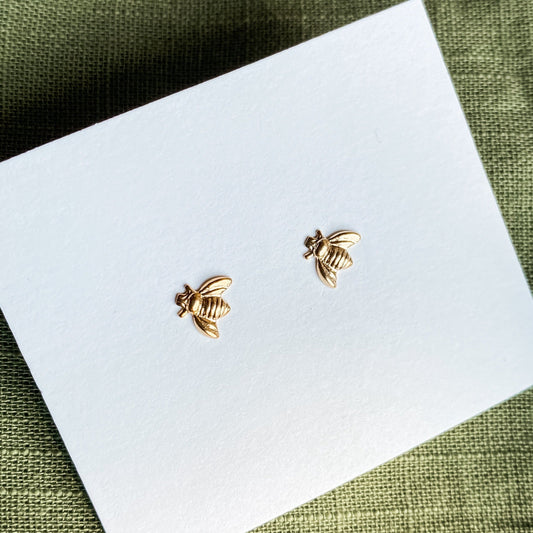 Bee Studs - Quad Espresso Jewelry