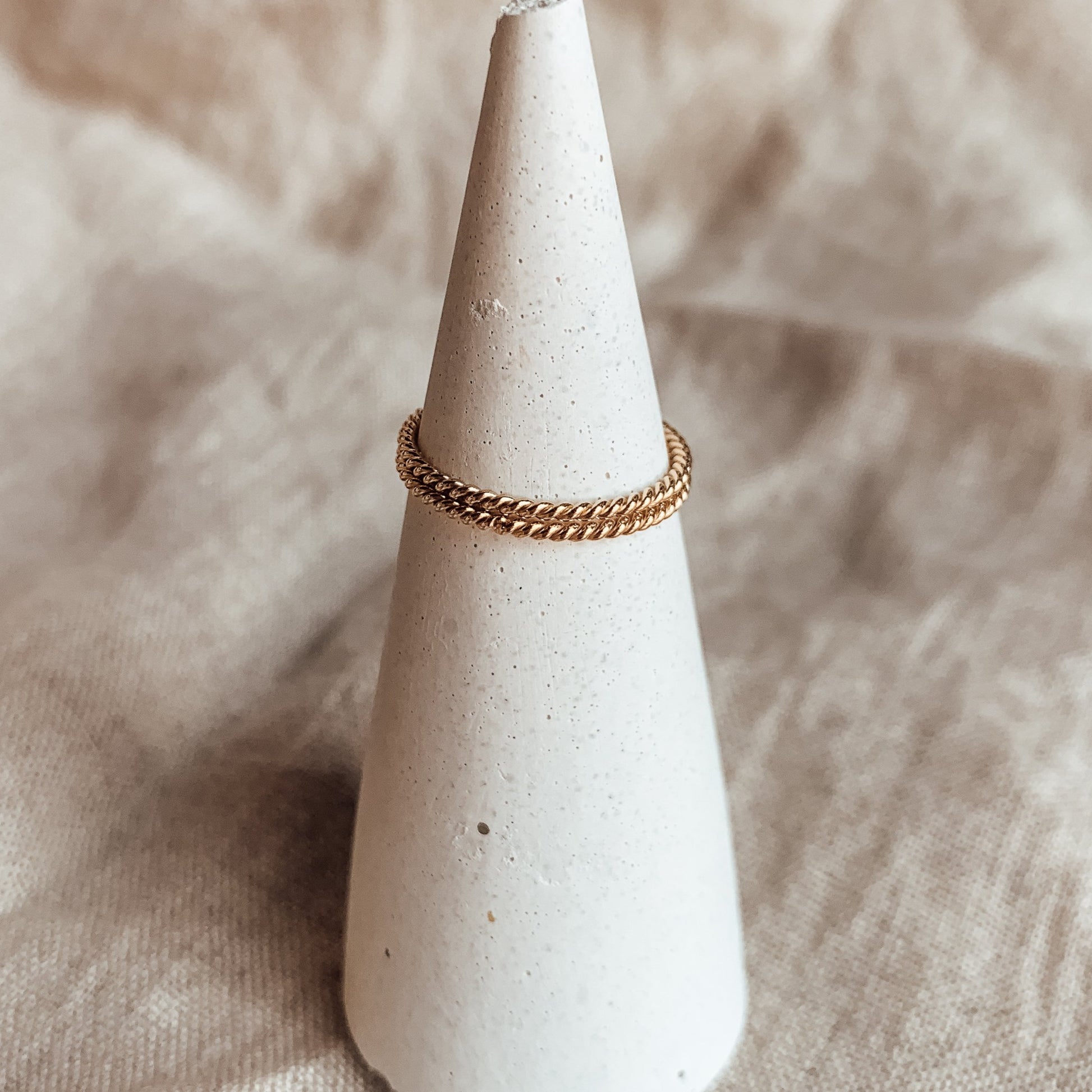Twisted Wire Ring - Quad Espresso Jewelry