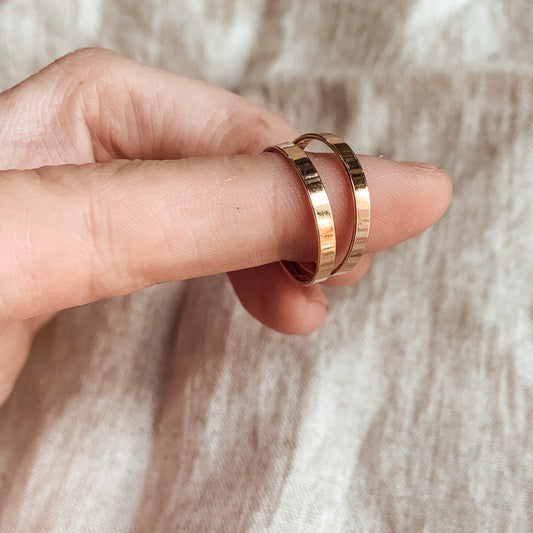 Flat Band - Quad Espresso Jewelry