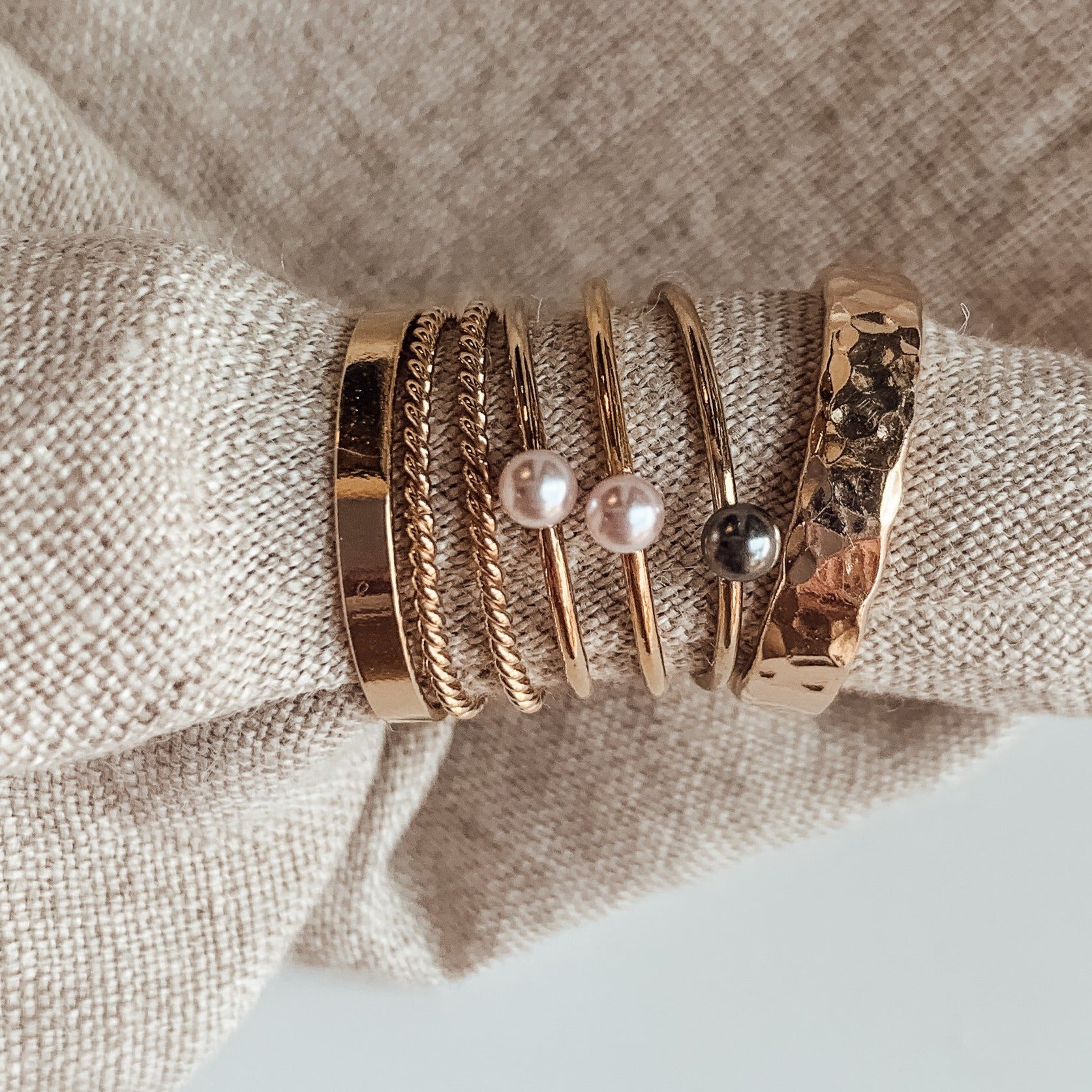 Flat Band - Quad Espresso Jewelry