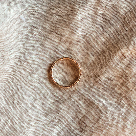 Thick Hammered Band - Quad Espresso Jewelry