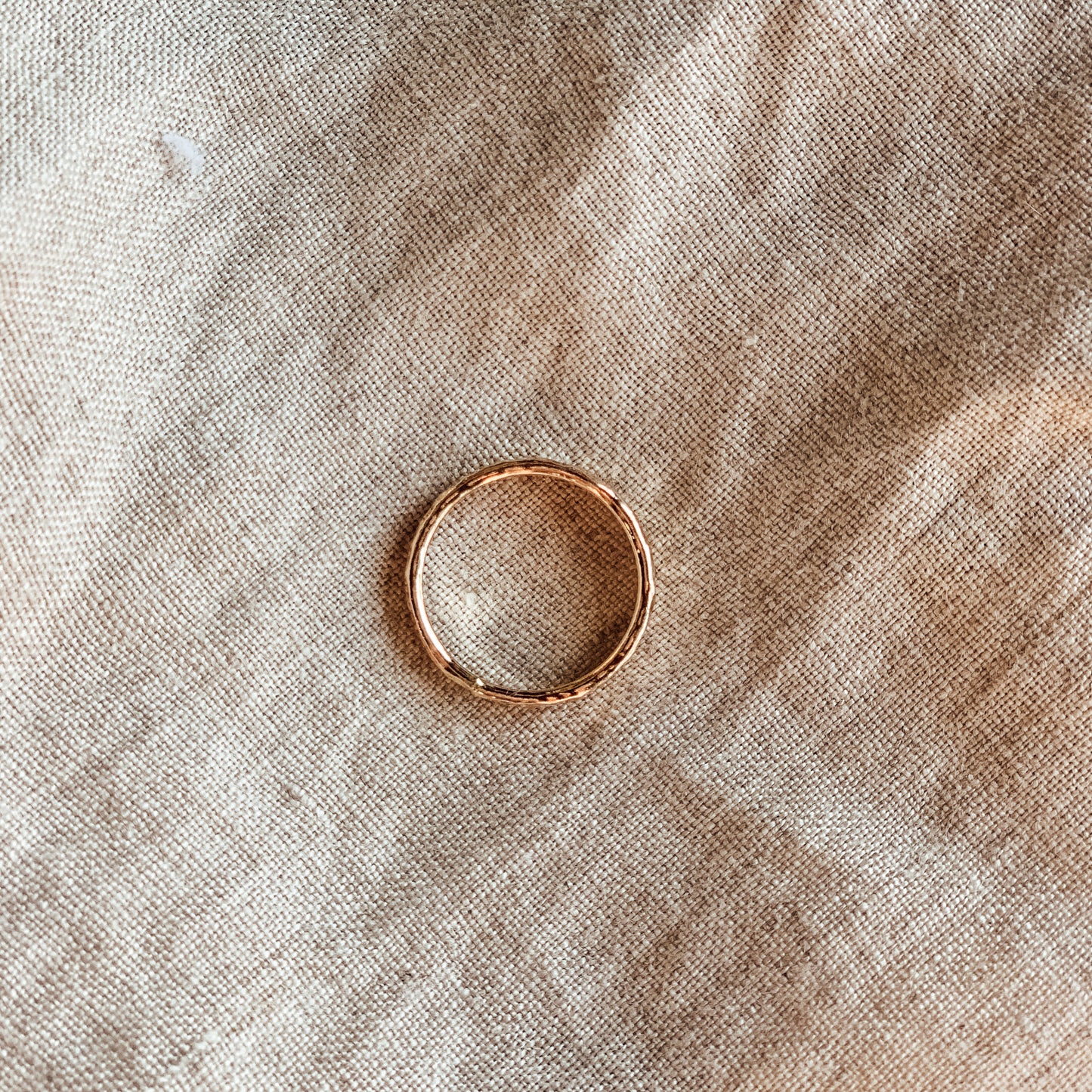Thick Hammered Band
