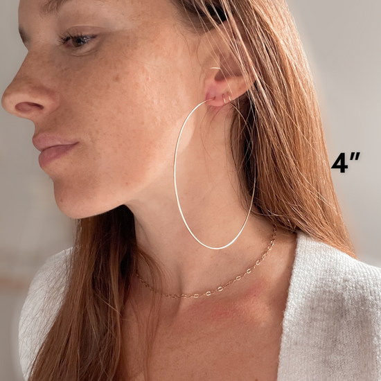 Essential Gold Hoops - Quad Espresso Jewelry