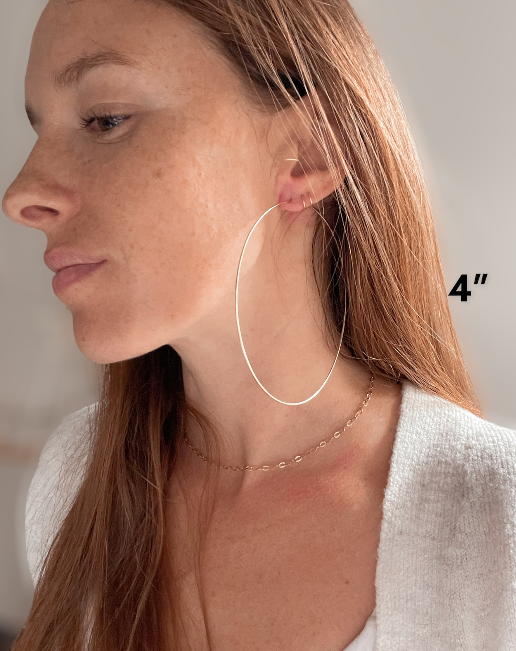 Essential Gold Hoops - Quad Espresso Jewelry