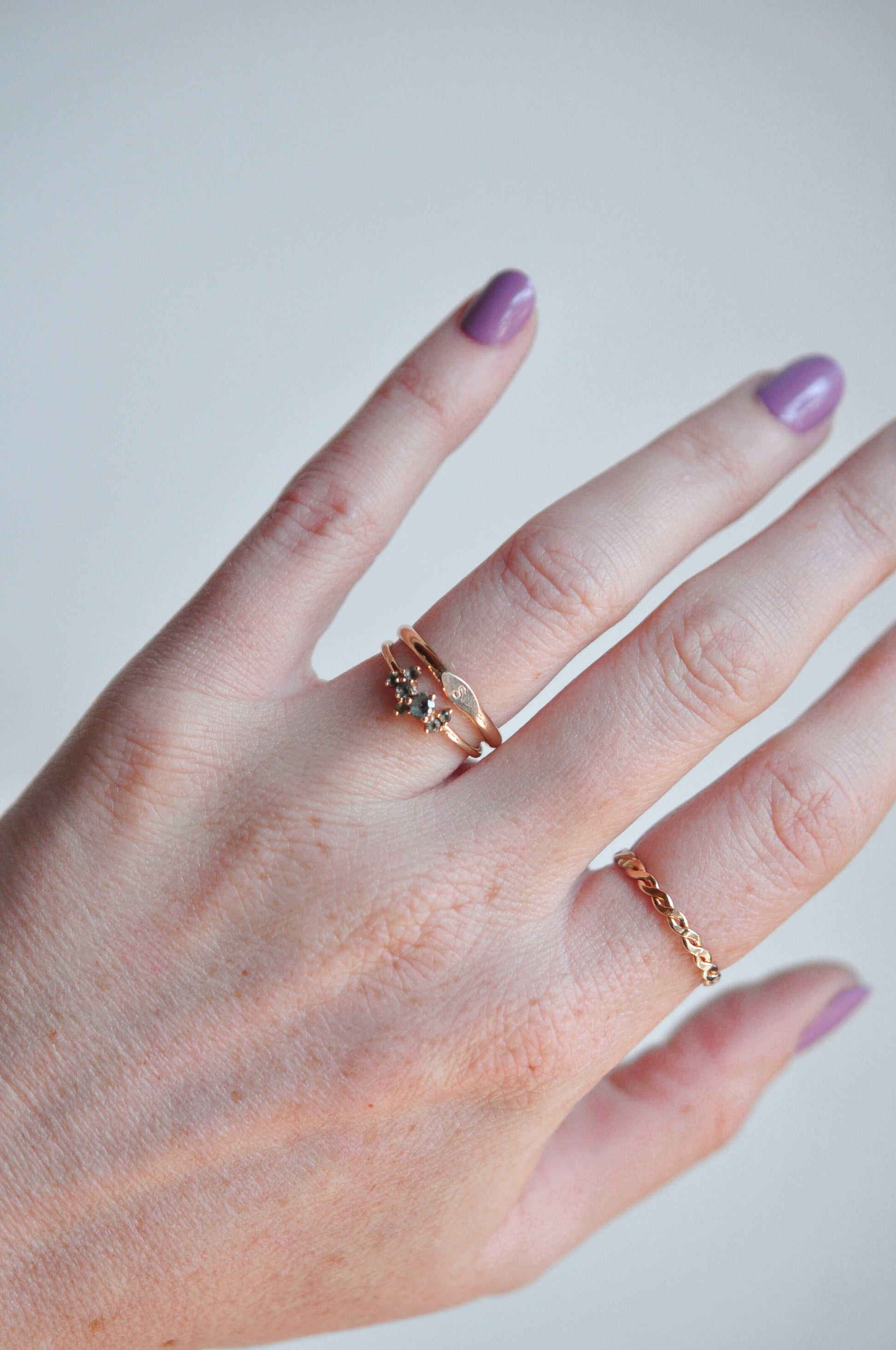 Signet Ring - Quad Espresso Jewelry