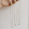 Rectangle Stone Necklace - Quad Espresso Jewelry