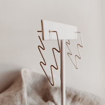 Lightning Bolts - Quad Espresso Jewelry