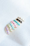 Striped Enamel Hoops