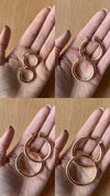 Chunky Statement Hoops - Quad Espresso Jewelry