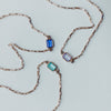 Rectangle Stone Necklace - Quad Espresso Jewelry