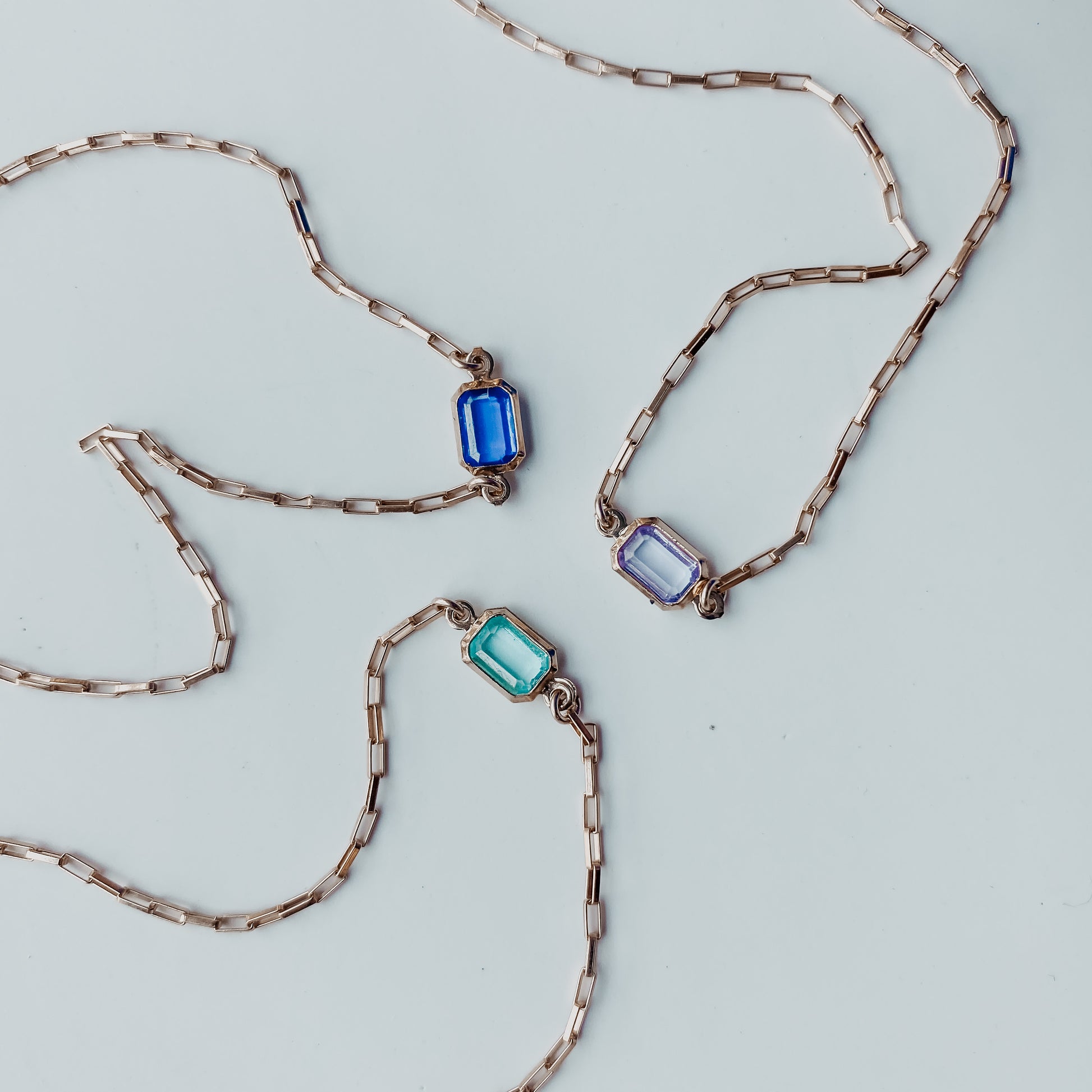 Rectangle Stone Necklace - Quad Espresso Jewelry