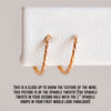 Sparkle Hoops 1" - Quad Espresso Jewelry