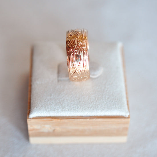Floral Band - Quad Espresso Jewelry