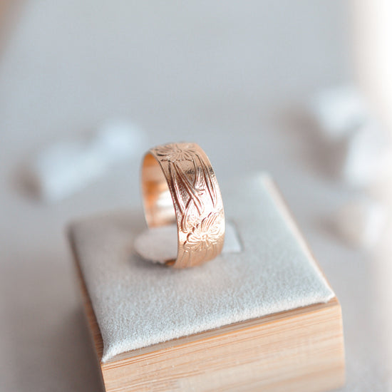 Floral Band - Quad Espresso Jewelry