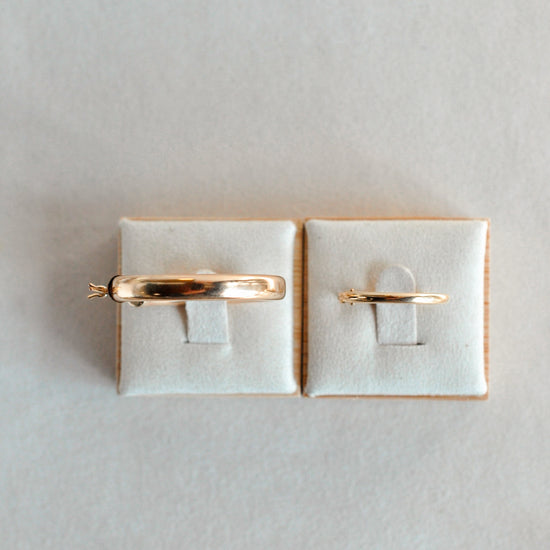 Chunky Statement Hoops - Quad Espresso Jewelry