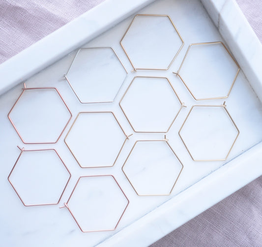 Hexagon Sliders - Quad Espresso Jewelry