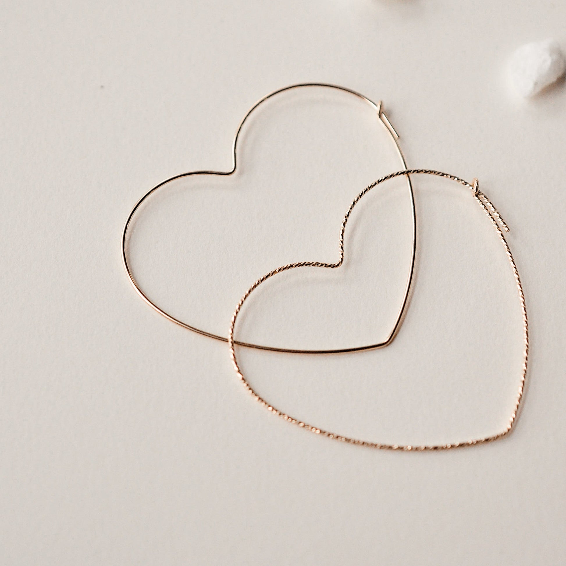 Heart Hoops - Quad Espresso Jewelry