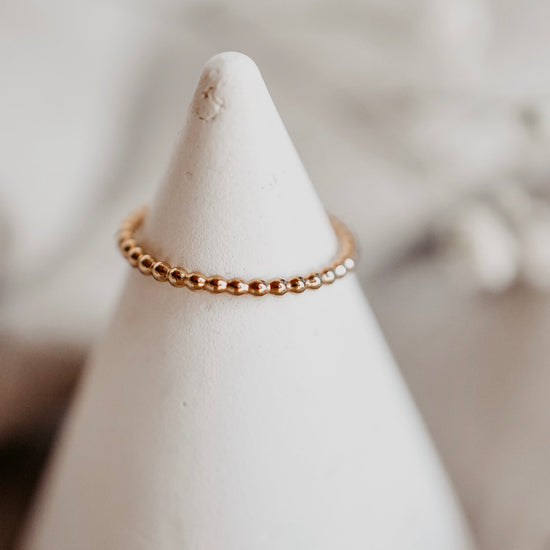 Beaded Ring Set - Quad Espresso Jewelry