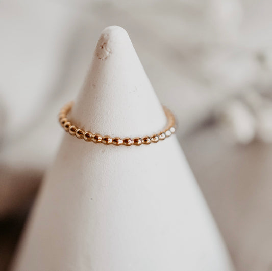 Beaded Ring Set - Quad Espresso Jewelry