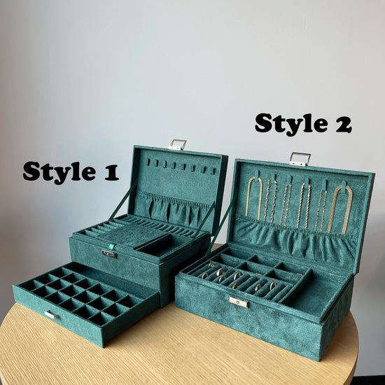 Velvet Collection Case - Quad Espresso Jewelry