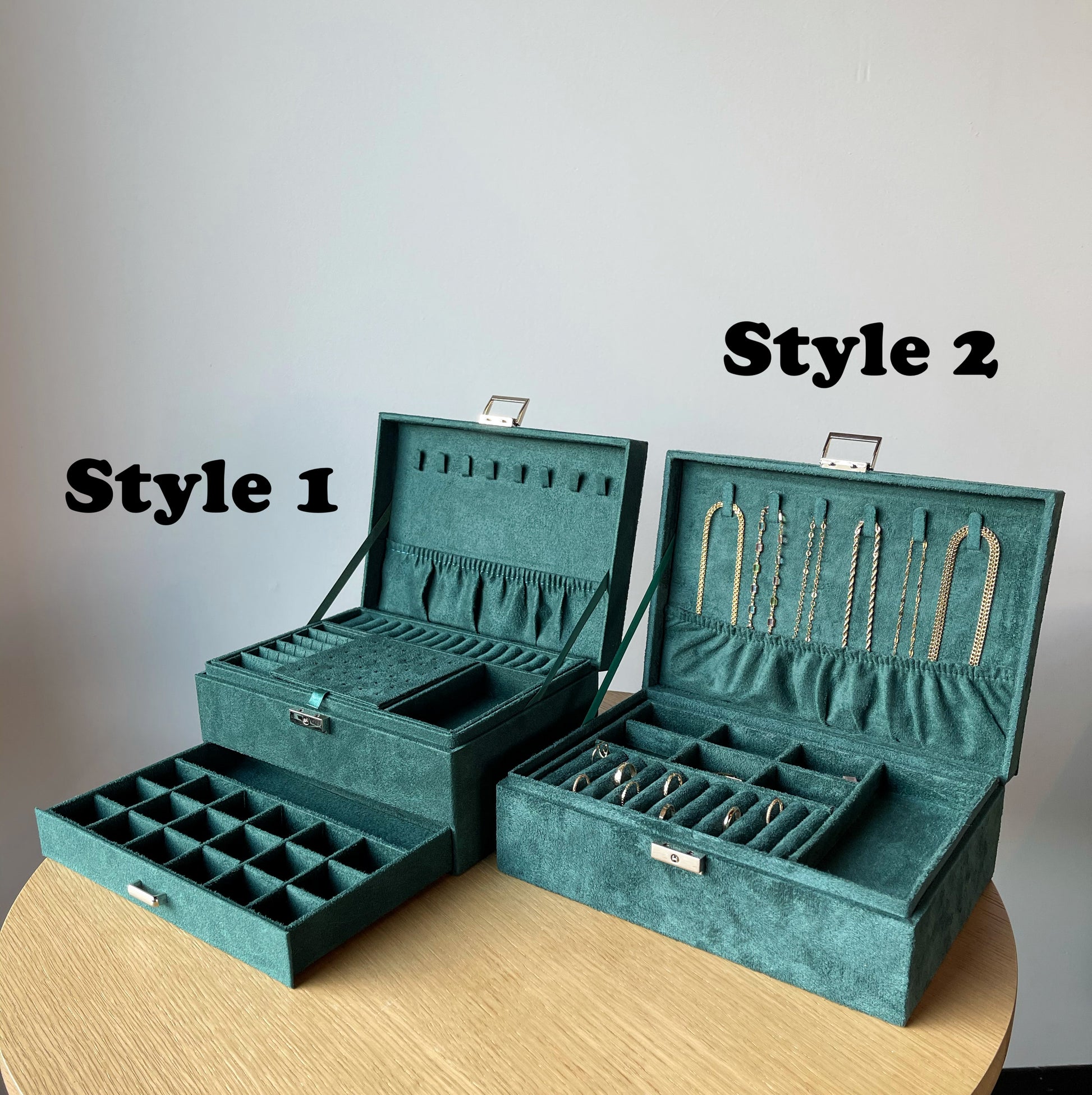 Velvet Collection Case - Quad Espresso Jewelry
