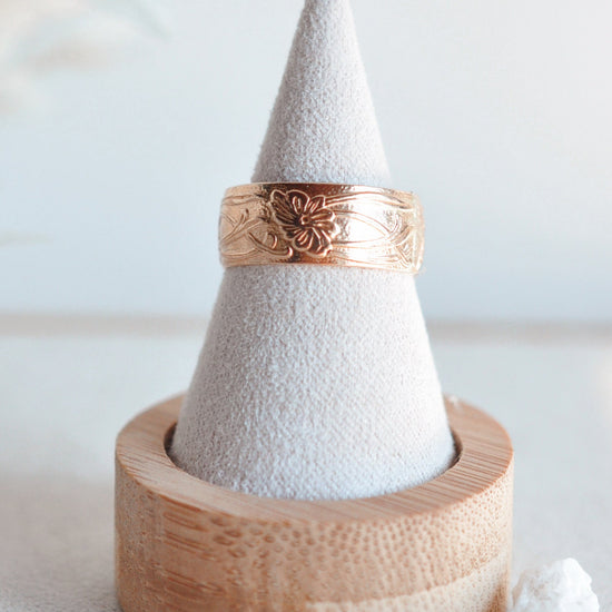 Floral Band - Quad Espresso Jewelry