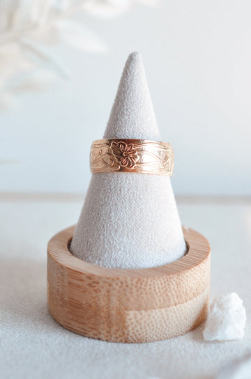 Floral Band - Quad Espresso Jewelry