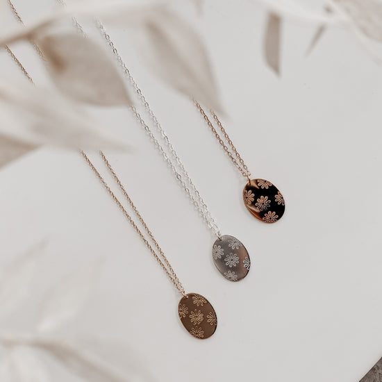 Summer Daisy Necklace - Quad Espresso Jewelry