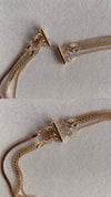 Gold Filled Layering Clasp - Quad Espresso Jewelry