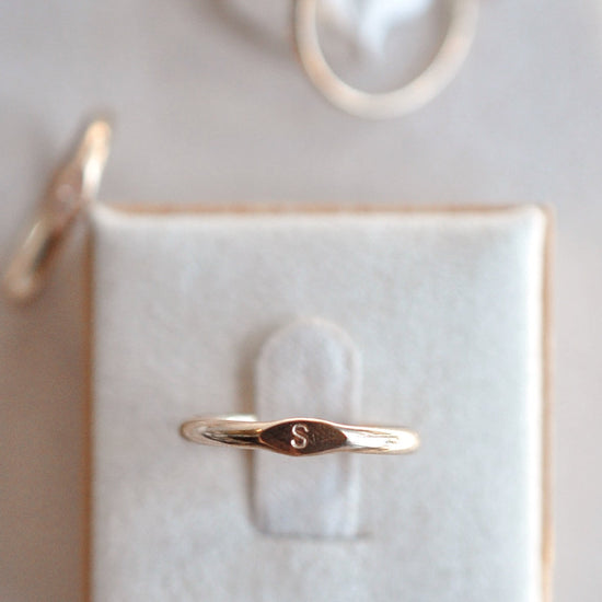 Signet Ring - Quad Espresso Jewelry