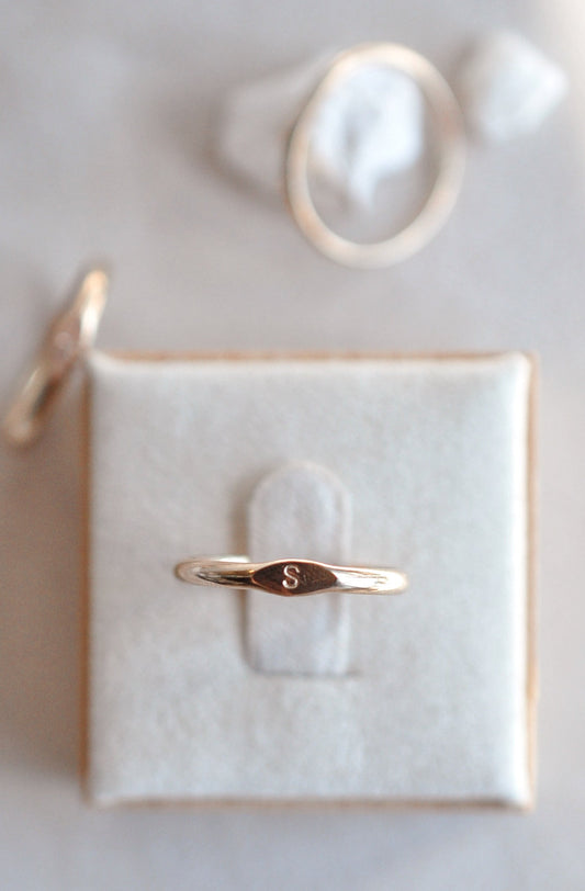 Signet Ring - Quad Espresso Jewelry
