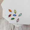 Rectangle Stone Necklace - Quad Espresso Jewelry