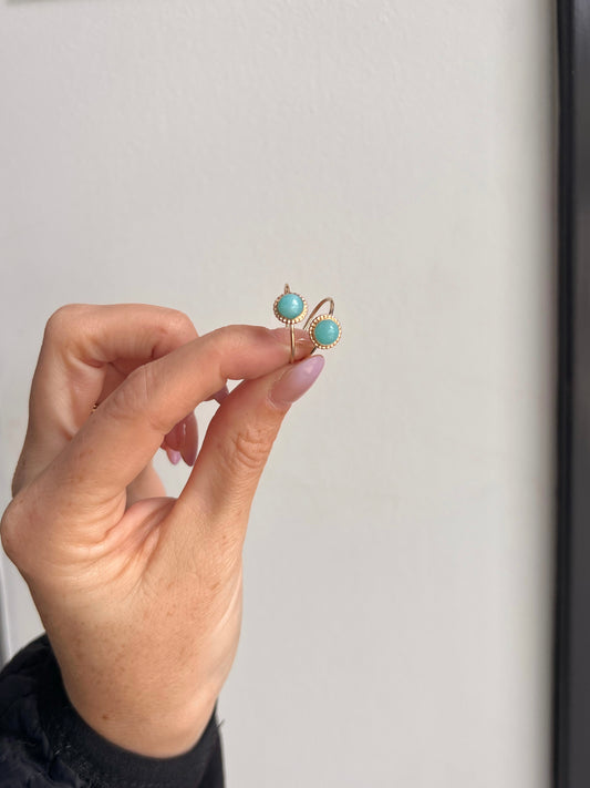 HALO Ring - Amazonite - Quad Espresso Jewelry