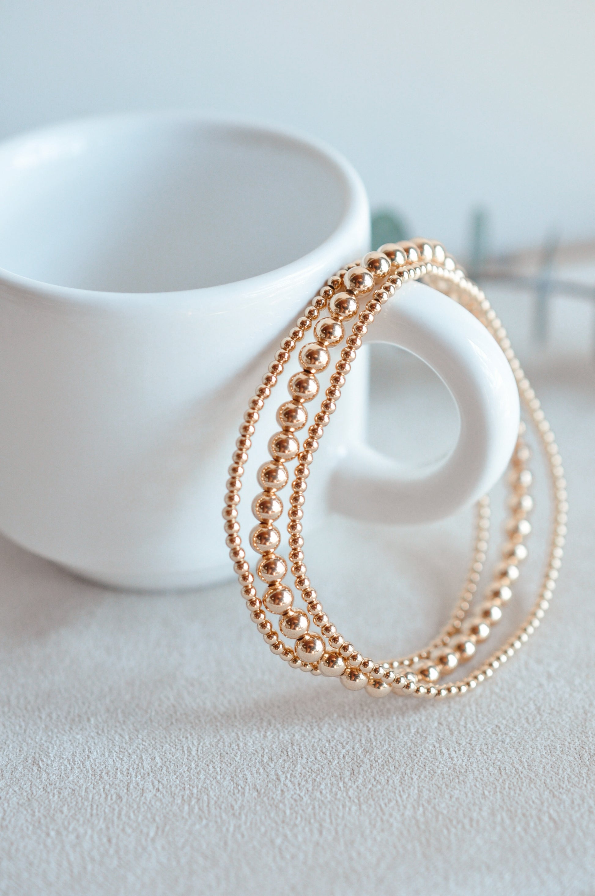 Bella Beaded Bracelets - Quad Espresso Jewelry